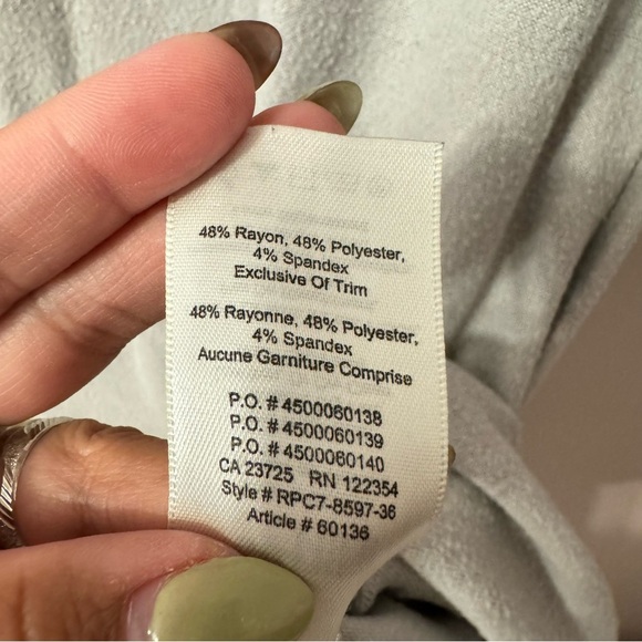 Aritzia Wilfred Free 3/4 Sleeve Mini Dress Gray Women Size M - Picture 5 of 6